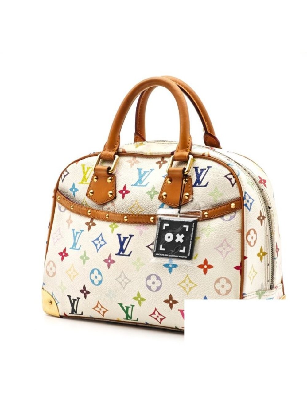 Louis Vuitton Monogram Multicolor Trouville White Handbag